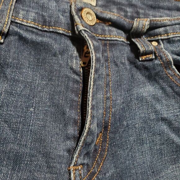 Women's Levis 505 Straight Leg Jeans Size 5 S/C Blue Denim Flap Back Pockets - Picture 6 of 10